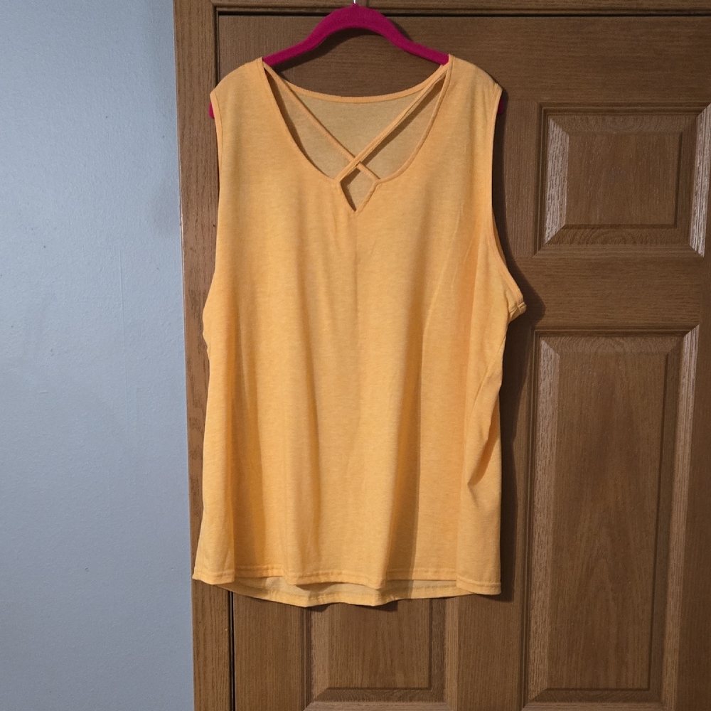 Yellow Sleeveless Top